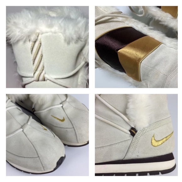 Nike Y2K Pom Pom Suede Winter Boots, Sz 8.5 - Picture 8 of 11
